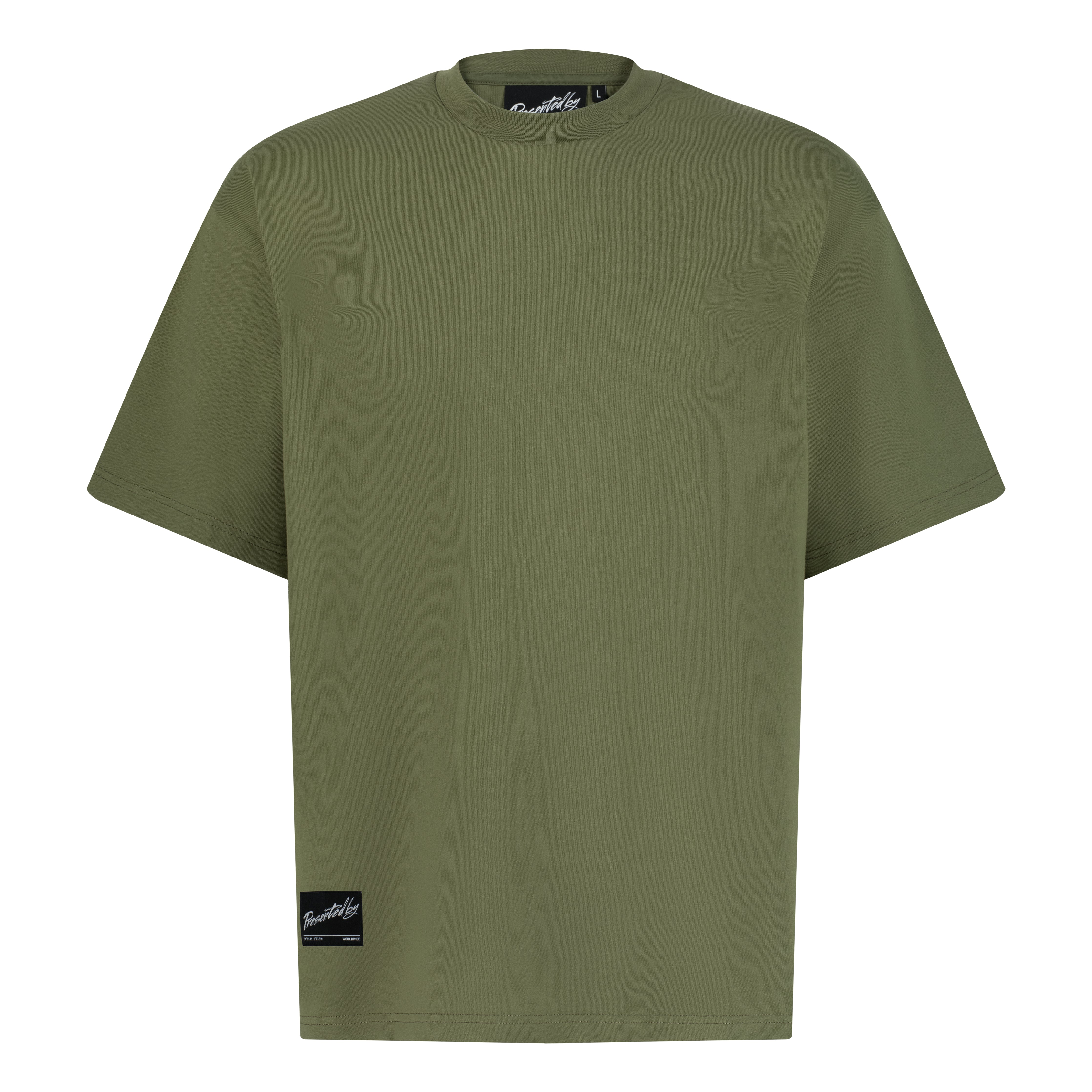 Branded TShirt Khaki PresentedbyGlobal — free download