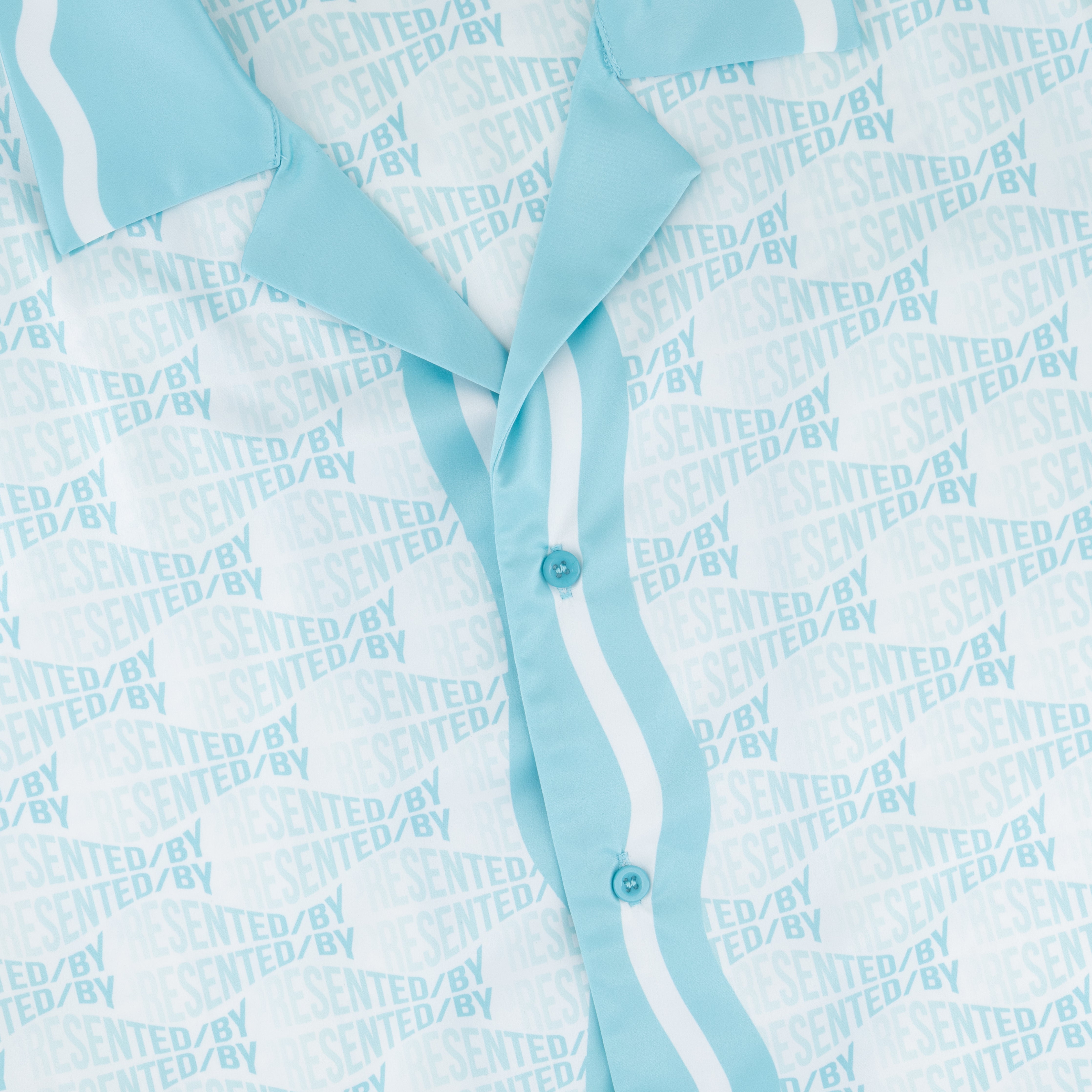 Printed Resort Shirt - Tiffany Blue