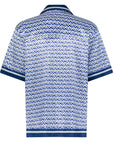 Printed Resort Shirt - Royal Blue