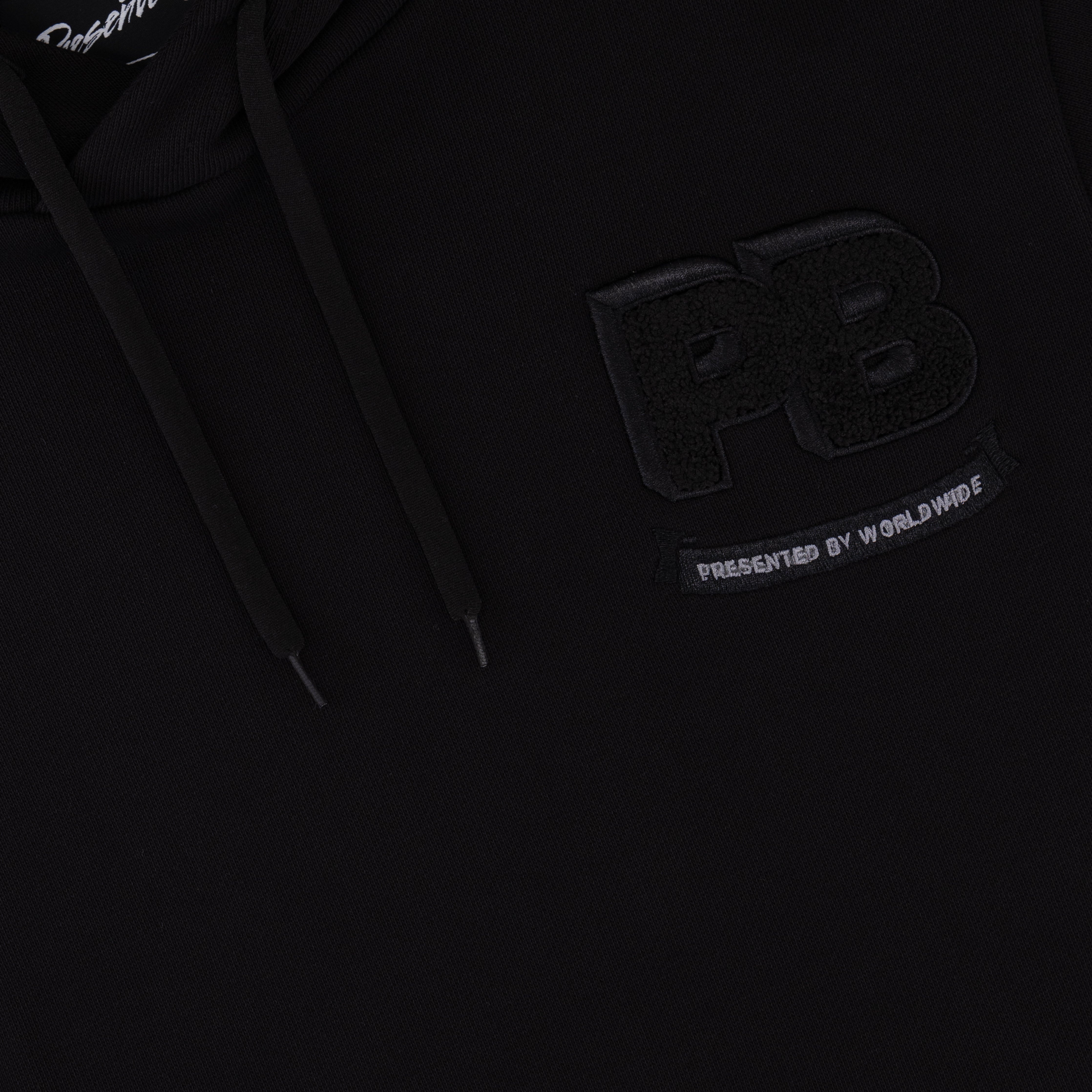 Presentedby Badge Hoodie - Black