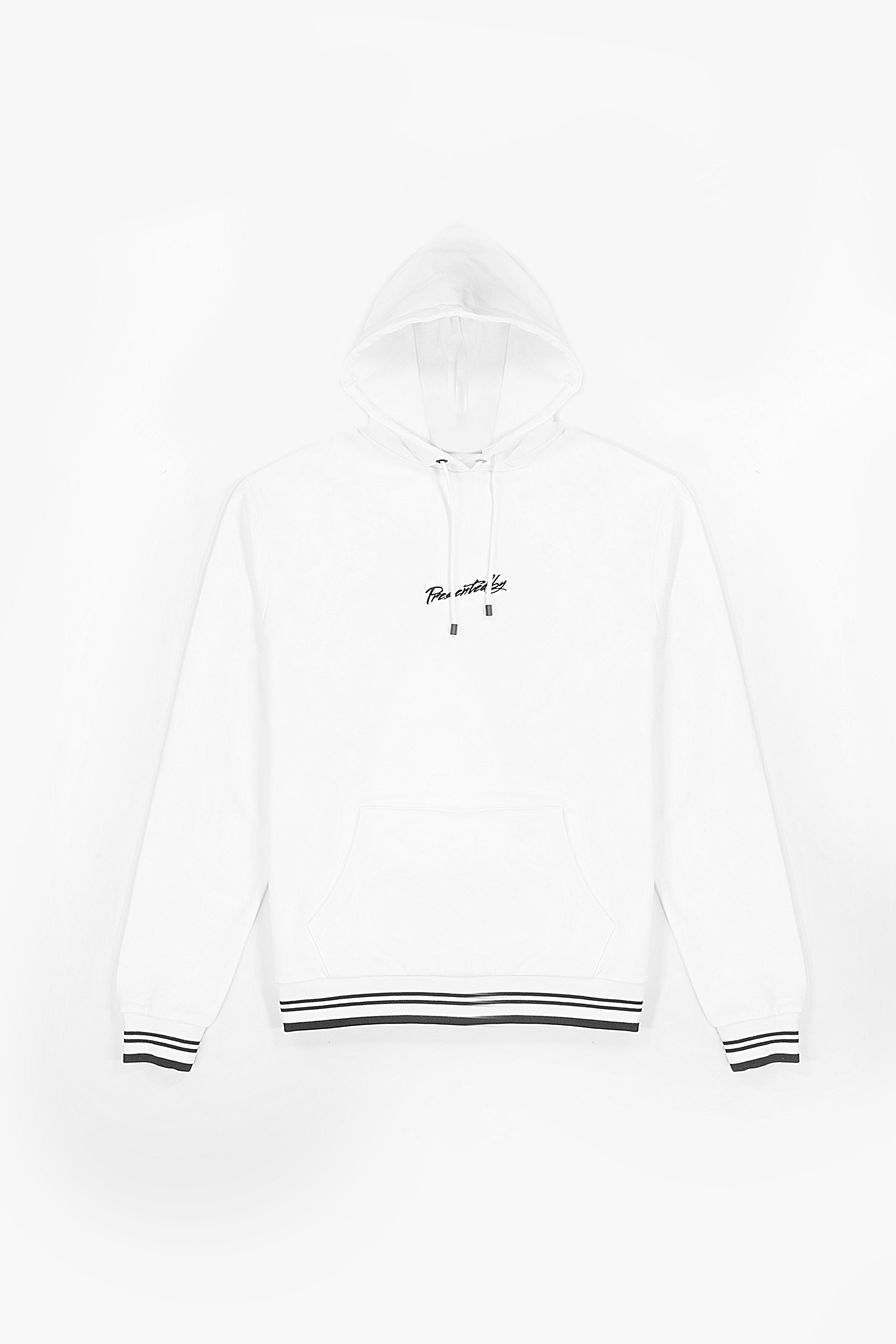 WW Racing Stripe Hoodie White