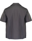 Pleated Satin Shirt - Grey