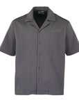 Pleated Satin Shirt - Grey