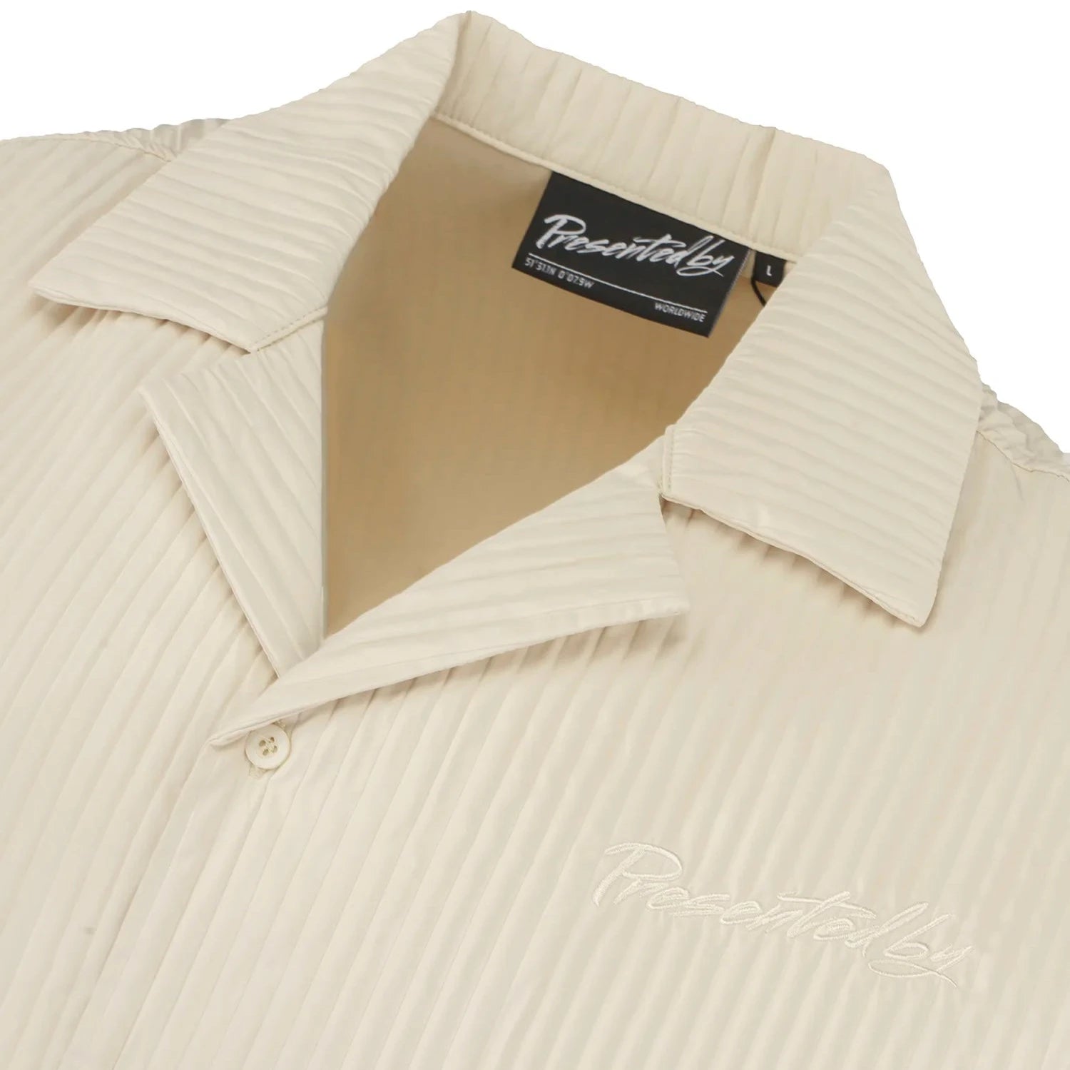 Pleated Satin Shirt - Off White