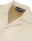 Pleated Satin Shirt - Off White