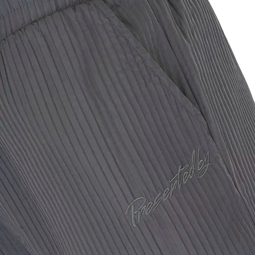 Pleated Satin Short - Grey