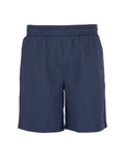 Pleated Satin Short - Navy
