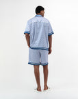 Printed Resort Shirt - Royal Blue
