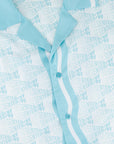 Printed Resort Shirt - Tiffany Blue