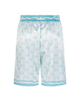 Printed Resort Short -Tiffany Blue