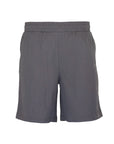 Pleated Satin Short - Grey